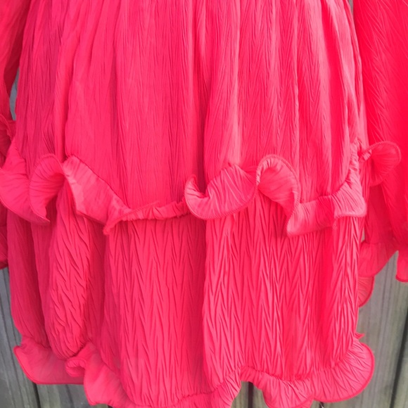 Saints and Secrets Red Ruffle Dress - Small - Picture 4 of 6